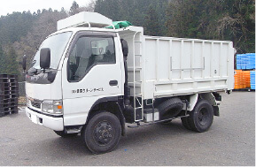 収集車両:平ボディ車 画像