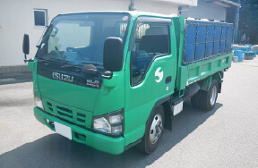 収集車両:平ボディ車 画像