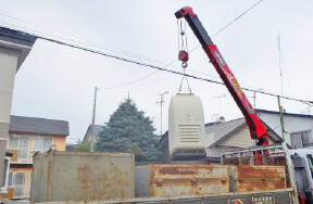 収集車両:平ボディ車(ダンプ) 画像