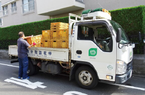 収集車両：平ボディ車 画像